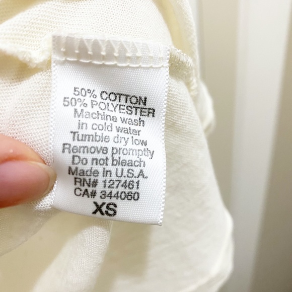 Wildfox Baby Cheetah and Claw Sparkle Tee Sheer Off White XS - Picture 5 of 13